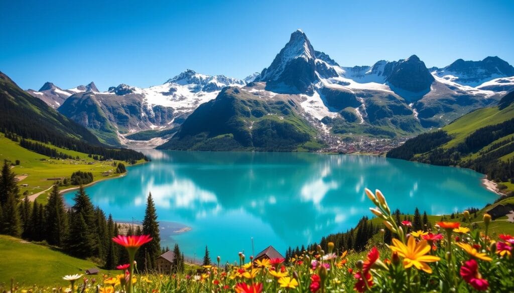 Switzerland – The Alps and serene lakes