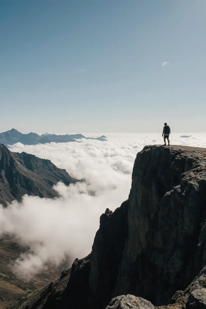 epic high angle shot from the summit of a rugged peak in the simien mountains ethiopia a lone trekk 20ql9zklvyt9ahosdgpi 1